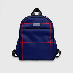 Детский рюкзак Color blue red stripes, цвет: 3D-принт