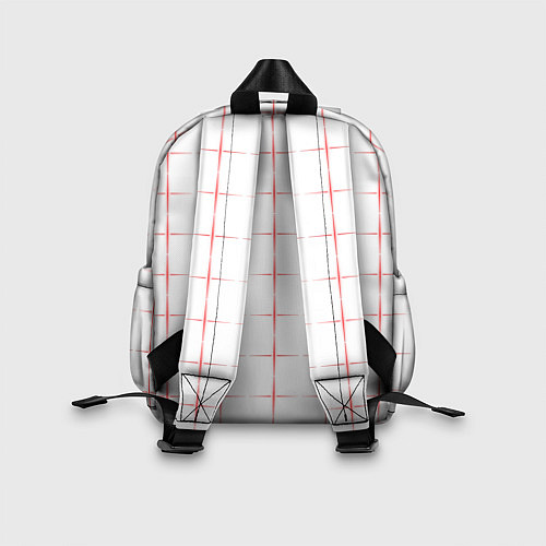 Детский рюкзак Color white red crosses / 3D-принт – фото 2