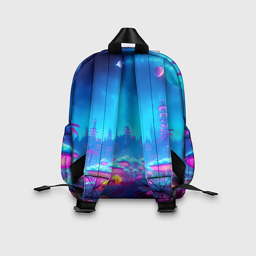 Детский рюкзак Бендер на сказочной неоновой грибной планете - ней / 3D-принт – фото 2