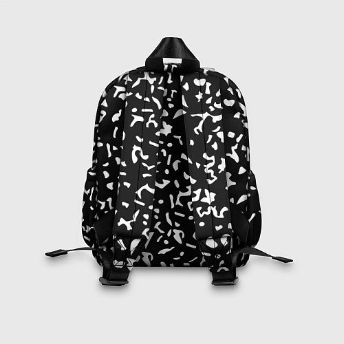 Детский рюкзак Черный камуфляж / 3D-принт – фото 2