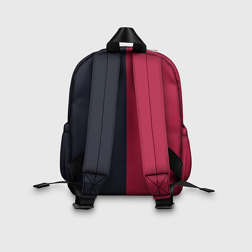 Детский рюкзак Солнце красно-синее / 3D-принт – фото 2