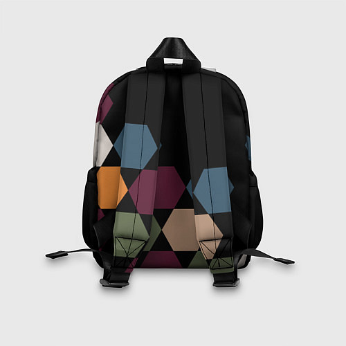 Детский рюкзак Honeycombs autumn colors / 3D-принт – фото 2