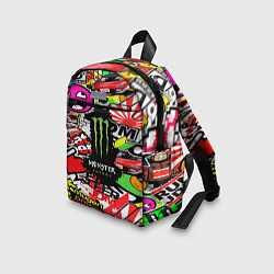 Детский рюкзак Monster energy steel brend, цвет: 3D-принт — фото 2