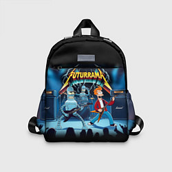 Детский рюкзак Rock group Futurama - ai art fantasy, цвет: 3D-принт