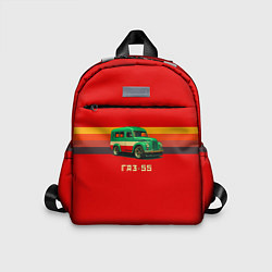 Детский рюкзак Рето автобус ГАЗ-55 в стиле поп-арт, цвет: 3D-принт