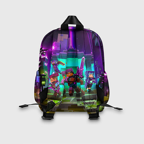 Детский рюкзак Майнкрафт - воины вышли из портала / 3D-принт – фото 2