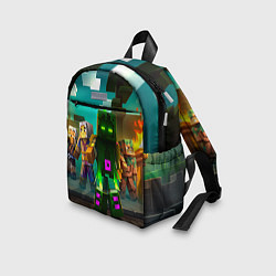 Детский рюкзак Майнкрафт - исследование территории, цвет: 3D-принт — фото 2
