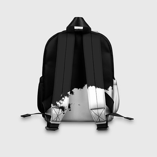 Детский рюкзак Монако черно белые краски / 3D-принт – фото 2