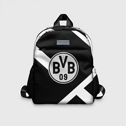 Детский рюкзак Borussia black geometry, цвет: 3D-принт