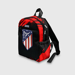 Детский рюкзак Атлетико Мадрид красные краски, цвет: 3D-принт — фото 2
