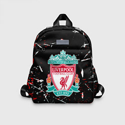 Детский рюкзак Liverpool штрихи красок, цвет: 3D-принт