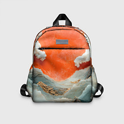 Детский рюкзак Японский пейзаж абстракция, цвет: 3D-принт
