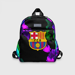 Детский рюкзак Barcelona неоновый огонь, цвет: 3D-принт