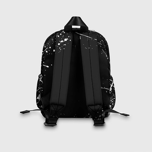 Детский рюкзак Брюгге белые краски всплеск / 3D-принт – фото 2