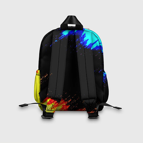 Детский рюкзак Borussia огненные и холодные краски / 3D-принт – фото 2