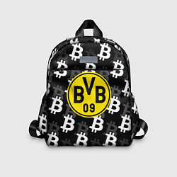 Детский рюкзак Borussia биткоин паттерн, цвет: 3D-принт