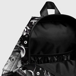 Детский рюкзак Art skull in metropolis - ai art fantasy, цвет: 3D-принт — фото 2