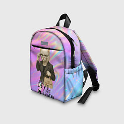 Детский рюкзак Дьявол носит Пурада пародия с белой кошкой, цвет: 3D-принт — фото 2