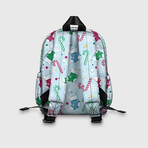 Детский рюкзак Новогодний паттерн / 3D-принт – фото 2