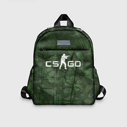 Детский рюкзак Эмблема CS GO на камуфляжном фоне