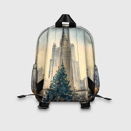 Детский рюкзак Москва новогодняя елка / 3D-принт – фото 2