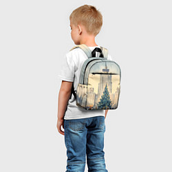 Детский рюкзак Москва новогодняя елка, цвет: 3D-принт — фото 2