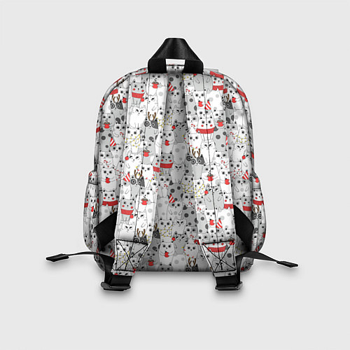 Детский рюкзак Новогодние котики / 3D-принт – фото 2