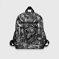 Детский рюкзак Cyber urban skull - ai art fantasy, цвет: 3D-принт