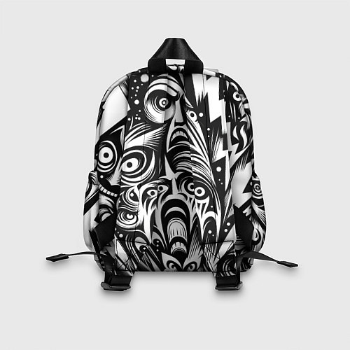 Детский рюкзак Lightnings and faces - ai art fantasy / 3D-принт – фото 2