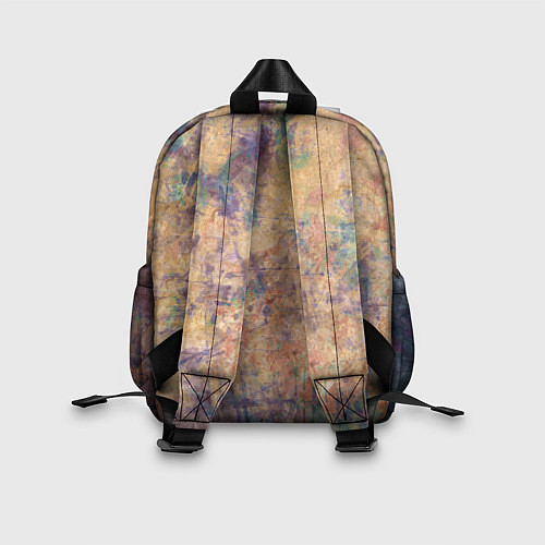 Детский рюкзак Абстракция - pink marble with blue flecks / 3D-принт – фото 2