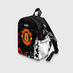 Детский рюкзак Манчестер Юнайтед краски абстрактные, цвет: 3D-принт — фото 2