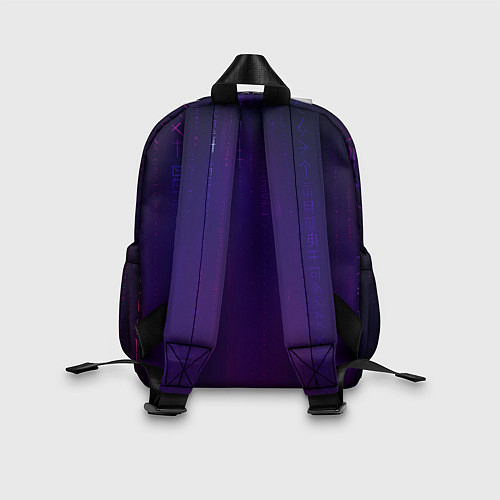 Детский рюкзак Девушка с тату на руке и пурпурная змея / 3D-принт – фото 2