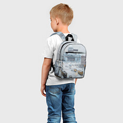 Детский рюкзак Новогодняя улица Питера, цвет: 3D-принт — фото 2