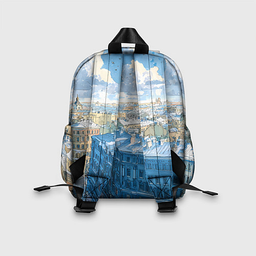 Детский рюкзак Зимний утренний Питер / 3D-принт – фото 2