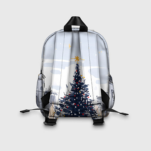 Детский рюкзак Новый год минимализм / 3D-принт – фото 2