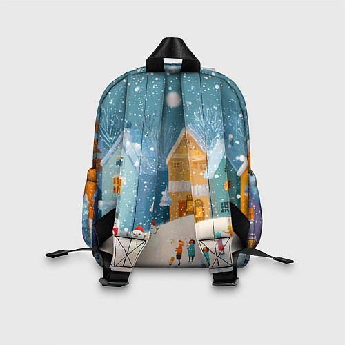 Детский рюкзак Новогодние каникулы / 3D-принт – фото 2
