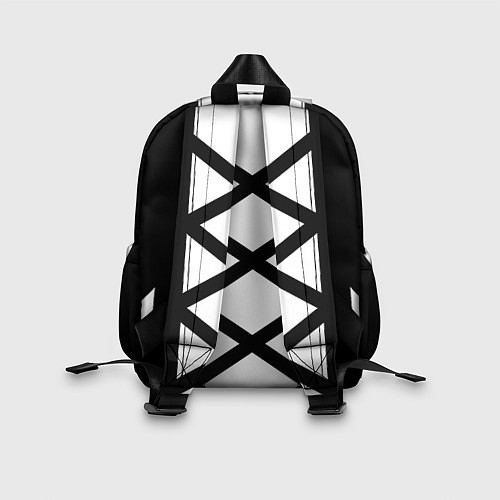 Детский рюкзак Ювентус геометрия полосы линии / 3D-принт – фото 2