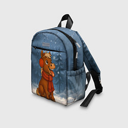 Детский рюкзак Лошадка ловит снежинку, цвет: 3D-принт — фото 2