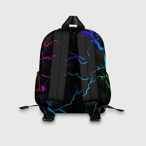 Детский рюкзак Манчестер Юнайтед неоновые молнии / 3D-принт – фото 2