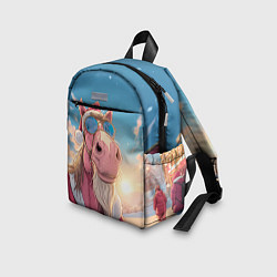 Детский рюкзак Новогодний конь сэлфи, цвет: 3D-принт — фото 2