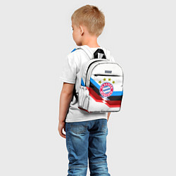 Детский рюкзак Бавария Мюнхен геометрия спорт, цвет: 3D-принт — фото 2