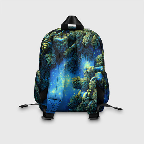 Детский рюкзак Новогодние ветки елки / 3D-принт – фото 2