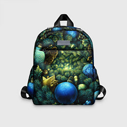 Детский рюкзак Новогодние шарики на елке, цвет: 3D-принт