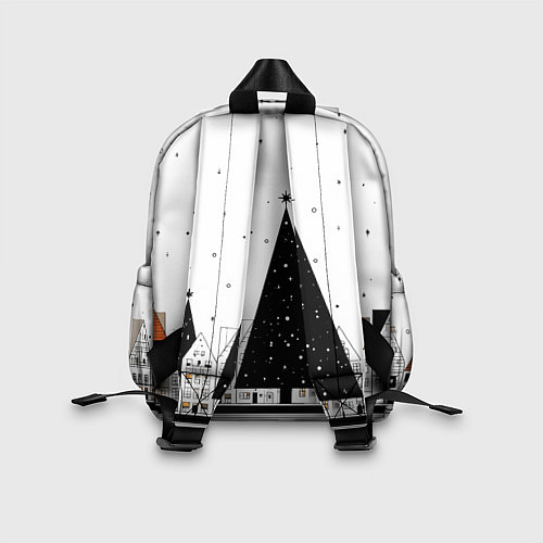 Детский рюкзак Новый год - минимализм / 3D-принт – фото 2