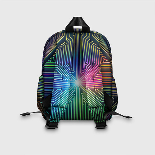 Детский рюкзак Линейная графика / 3D-принт – фото 2