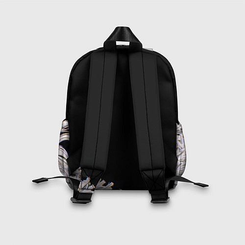 Детский рюкзак Новогодняя лошадь в круглых очках / 3D-принт – фото 2