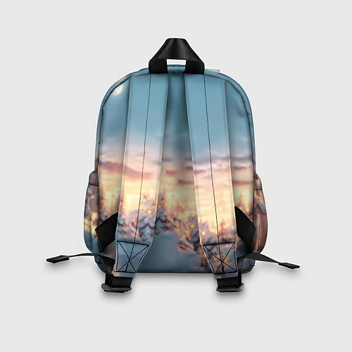 Детский рюкзак Счастливая новогодняя лошадь / 3D-принт – фото 2