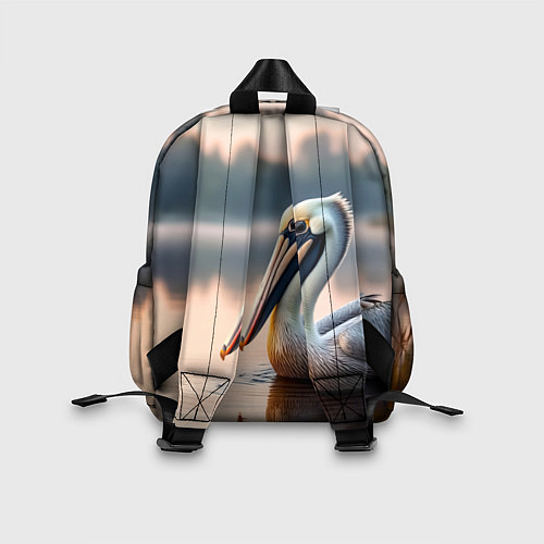 Детский рюкзак Пеликан на рассвете / 3D-принт – фото 2