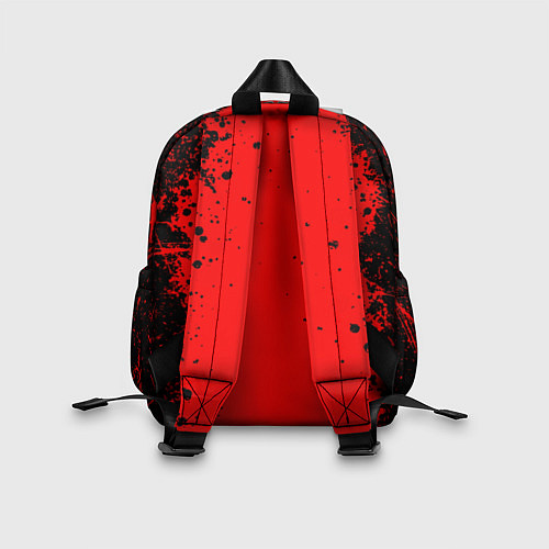 Детский рюкзак Stalker - черное на красном / 3D-принт – фото 2