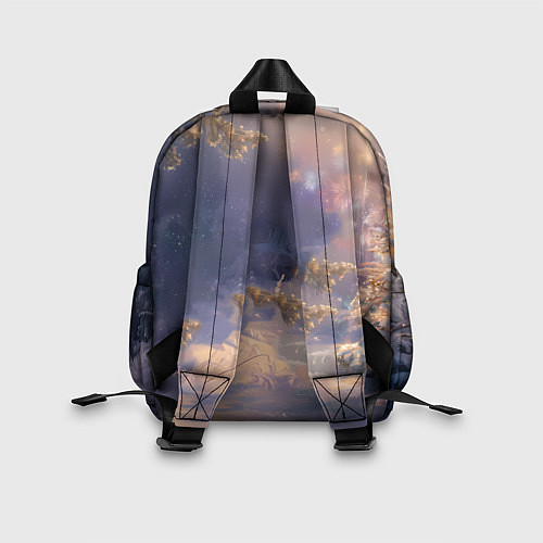 Детский рюкзак Лошадка в новогоднем лесу / 3D-принт – фото 2